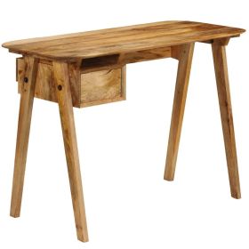 Writing Desk Natural Mango Wood Solid Mango Wood Medium