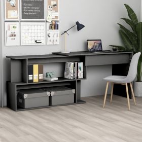 Desk Grey Engineered wood Medium Rotatable Desk Rectangular