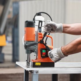 Magnetic Drill 1300W 2922lbf/13000N Portable Mag Drill Press 810RPM (Option: Orange)