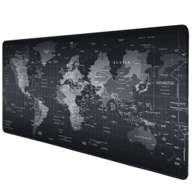 Extended Gaming Mouse Pad Desk Keyboard Mat Large Size 800MM X 300MM 31x12 (Pattern: World Map)