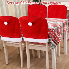 Christmas Chair Covers (size: 4pcs)