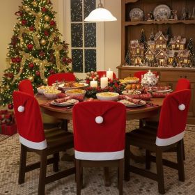 Christmas Chair Covers (size: 6pcs)