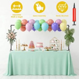 Adjustable Table Arch Decor Stand, Clamp-on Over-the-Table Metal Rod Frame, Detachable Reusable Tabletop Stand for Wedding Baby Shower Holiday Pa (Option: 2PCS)